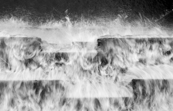 Water over the Dam (Monochrome)