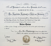 Member, American Academy of Arts and Sciences (1998)