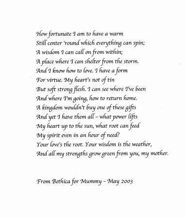 Sonnet on the Occasion of Helen's 60th Birthday