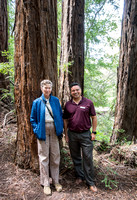 Helen Quinn and Diego Roman in the Redwoods