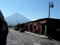 Volcán de Agua from a Street in Antigua