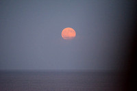 Blue Moon Appears above the Atlantic