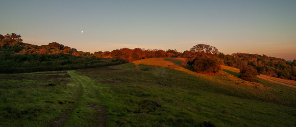 Setting Moon, Rising Sun