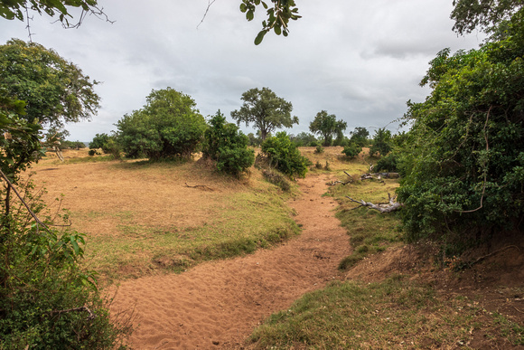 We explore. A sandy course is nearby.