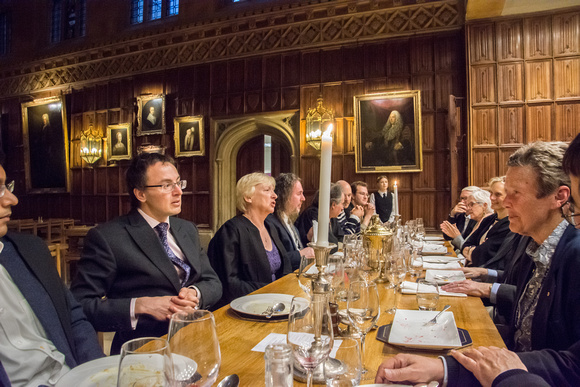 Dinner in King's College Dining Hall, Cambridge University