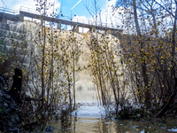 Searsville Dam from Below (12/12/2014)