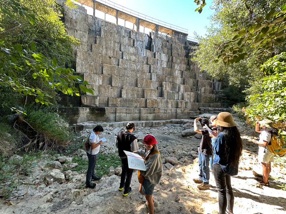 Stanford Drawing Class below Searsville Dam