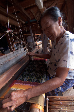 Weaver at her Loom