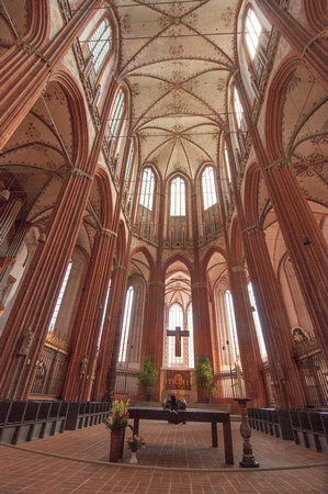 Interior of St. Mary's Church, Lübeck