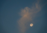 12/2/2020 Clouds, Moon, and Windy Hill