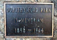 Dedication Plaque at Dorothy Ford Park
