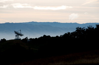 Breaking Dawn over Radio Telescope, from Jasper Ridge