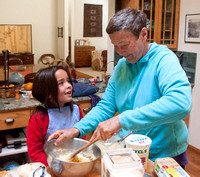 Ixchel & Helen making Scones 8/6/2011