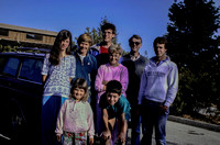 Dick & Family, with Steve, Visit Portola Valley, 8/87