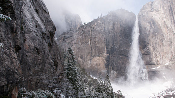 Upper Yosemite Fall through Lifting Mist