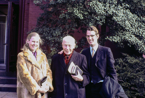 Off to Church: Helen, JP Leake, Dan, 12/27/1970