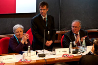 Andrea Cabibbo accepts the 2010 Dirac Medal given his Father